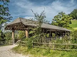 Buchschachenbrücke (gebaut 1996) über die Emme