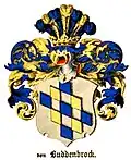 Wappen von Buddenbrock im baltischen Wappenbuch