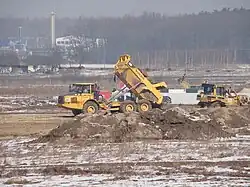 Bauphase des Flughafens