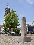 Ansicht von Westen, im Hintergrund der Reichenturm