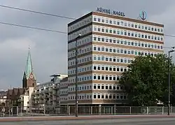Ehemaliges August-Kühne-Haus an der Wilhelm-Kaisen-Brücke in Bremen (1962–2017)
