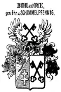 Wappen der Buhl von der Oye, genannt von Schimmelpenning