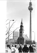 Marienkirche und Fernsehturm, 1985