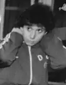 Sabine Brehm beim Eisschnelllauf-Weltcup in Berlin am 26. November 1988