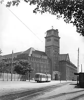 Peter-Behrens-Bau in Berlin-Oberschöneweide für die NAG (Aufnahme 1958)