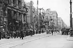 Zerstörungen in der Leipziger Straße