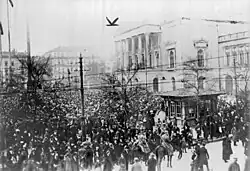 Kundgebung auf dem Platz am 10. November 1918 (Novemberrevolution)