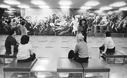 Uni-Foyer, 13 m breites Wandbild von Werner Tübke :Arbeiterklasse und Intelligenz