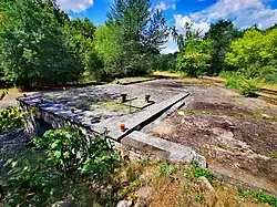 Der als Laderampe getarnte Bunker 224 von oben