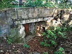 Eingangshof des Bunkers 302