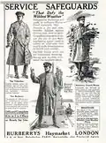 Werbung für Burberry-Trenchcoats (1916)