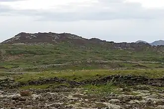 Búrfell oberhalb von Hafnarfjörður