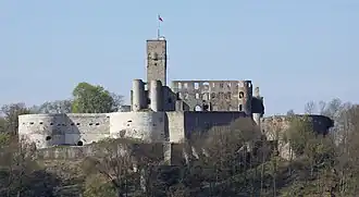 Burg Königstein (Königstein im Taunus), eine der größten Burgruinen Deutschlands (zwölftes bis 16. Jahrhundert)