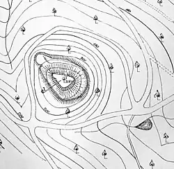 Lageplan von Carl Schuchhardt um 1910