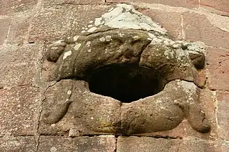 Geschützöffnung des südlichen Batterieturms