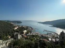 Blick von der Burg Richtung Hafen in Porto Venere