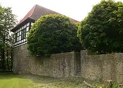 Mauerreste der Burg Rehburg