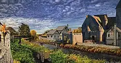 Rekonstruktion der Burg Wachtendonk um 1609 von Kevin Feegers