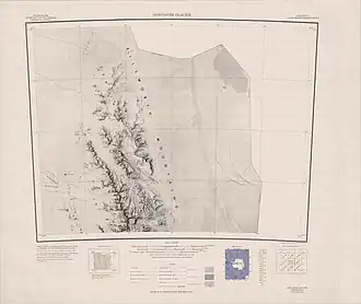 Kartenblatt mit dem Mount Dalrymple im Süden