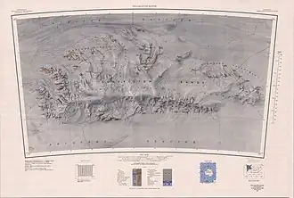 Kartenblatt der Shackleton Range