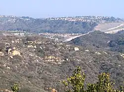 Die Trasse der CA 73 kreuzt die Schlucht