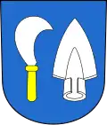 Wappen von Oberengstringen, Schweiz (beide mit Pflugschar)