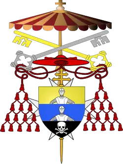 Wappen von Bartolomeo Pacca als Camerlengo während der Sedisvakanz 1823