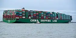 Das chinesische Schiff CSCL Indian Ocean Länge 399,67 m, Breite 58,6 m, lief am Mittwochabend dem 3. Februar 2016 in der Elbe bei Stade auf Grund. Selbst zahlreiche Schlepper konnten den Frachter zunächst nicht freiziehen, wie die Polizei mitteilte.[80]