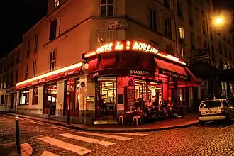 Café des 2 Moulins in der Rue Lepic