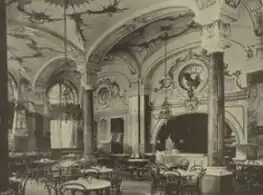 1891 – Café Victoria in München, Ausstattung von Emanuel von Seidl