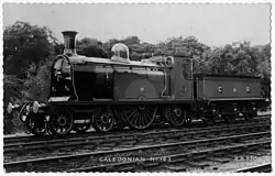 Die erhaltene Single-Lokomotive Nr. 123