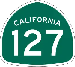 Straßenschild der California State Route 127