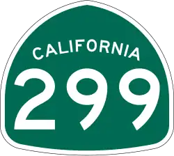 Straßenschild der California State Route 299