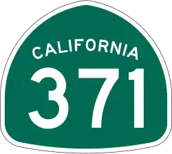 Straßenschild der California State Route 371
