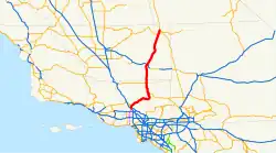 Karte der California State Route 14