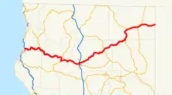 Karte der California State Route 299