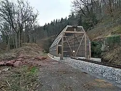 Hirsauer Tunnel, Fledermaus-Vorbau, März 2025