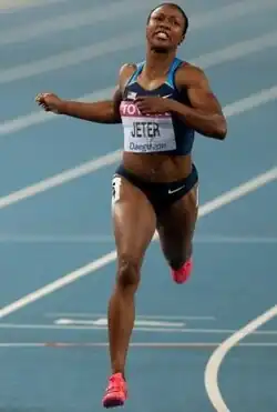 Bronzemedaillengewinnerin Carmelita Jeter
