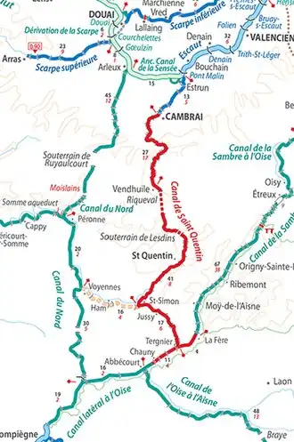 Verlaufsskizze des Kanals