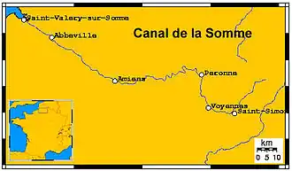 Verlaufsskizze des Kanals