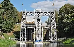 Ansicht des dritten Schiffshebewerks