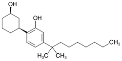Strukturformel von Cannabicyclohexanol