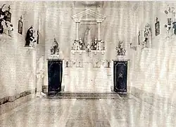 Das Innere der Kapelle (1939)