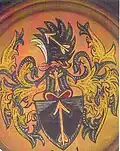 Wappenscheibe aus Holz (privat)