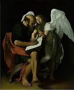 Evangelist Matthäus und der Engel von Caravaggio