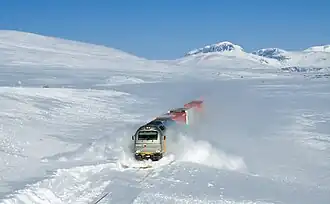 CargoNet-Lokomotive bei Lønsdal auf der Nordlandsbanen