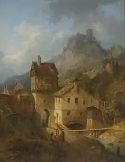 Das obere Tor in Riedenburg, 1845