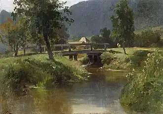 Bach mit Brücke, 1888