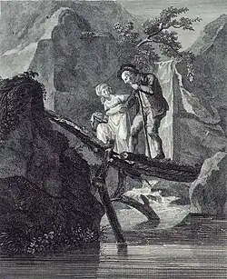 Der rettende Engel eines Greises