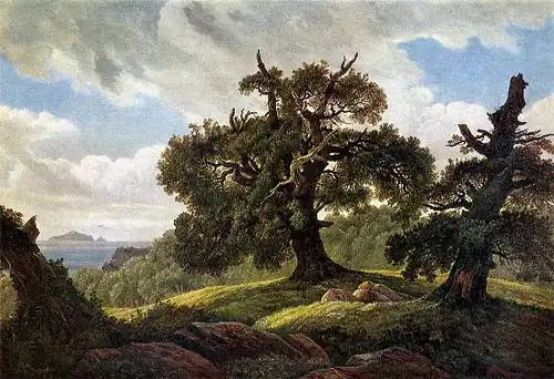 Eichen am Meer, 1834/35. Galerie Neue Meister Dresden